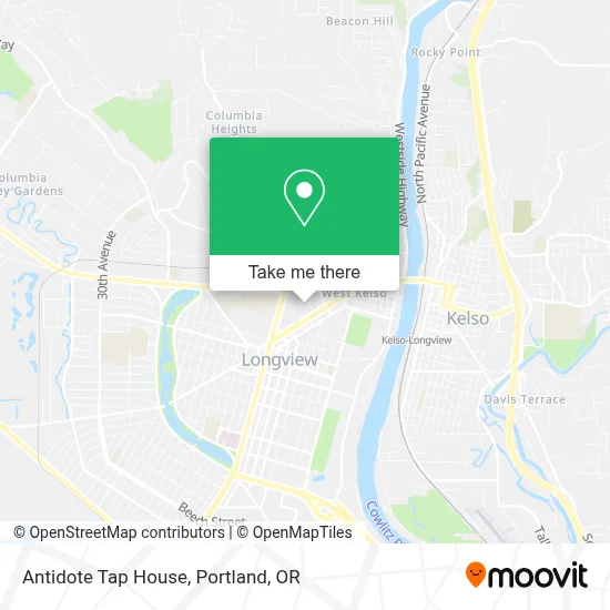 Antidote Tap House map