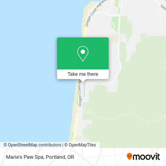 Marie's Paw Spa map
