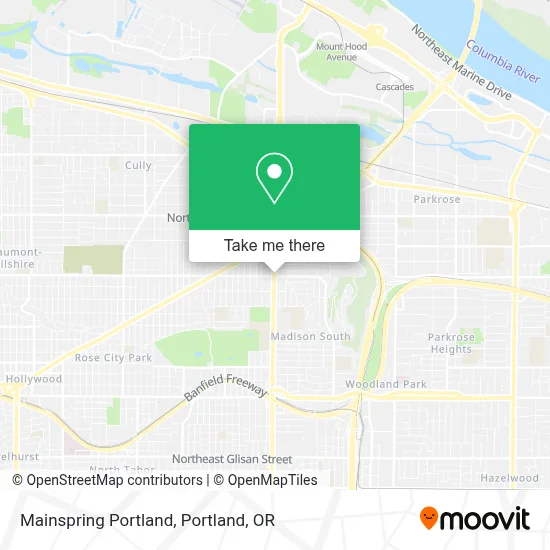 Mainspring Portland map