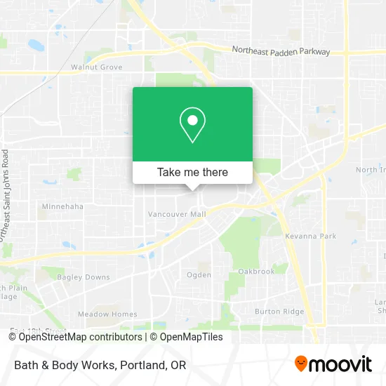 Bath & Body Works map