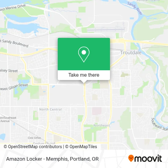 Amazon Locker - Memphis map
