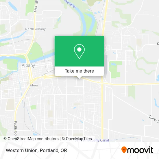 Western Union map