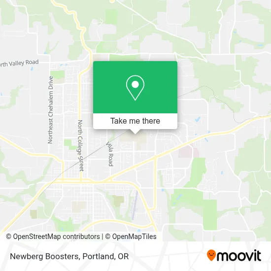 Newberg Boosters map