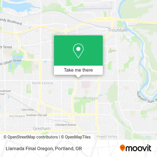 Llamada Final Oregon map