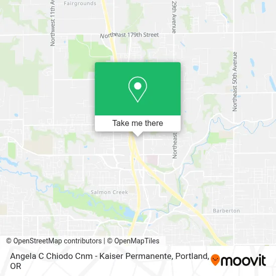 Angela C Chiodo Cnm - Kaiser Permanente map