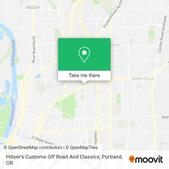 Hillyer's Customs Off Road And Classics map