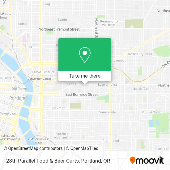 28th Parallel Food & Beer Carts map