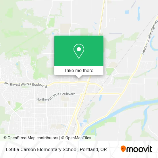 Letitia Carson Elementary School map