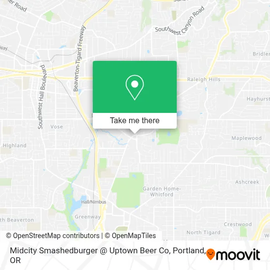 Midcity Smashedburger @ Uptown Beer Co map