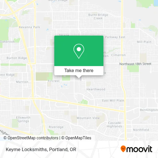 Keyme Locksmiths map