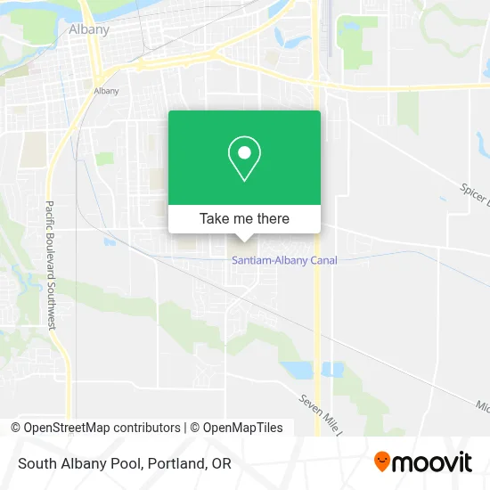 South Albany Pool map