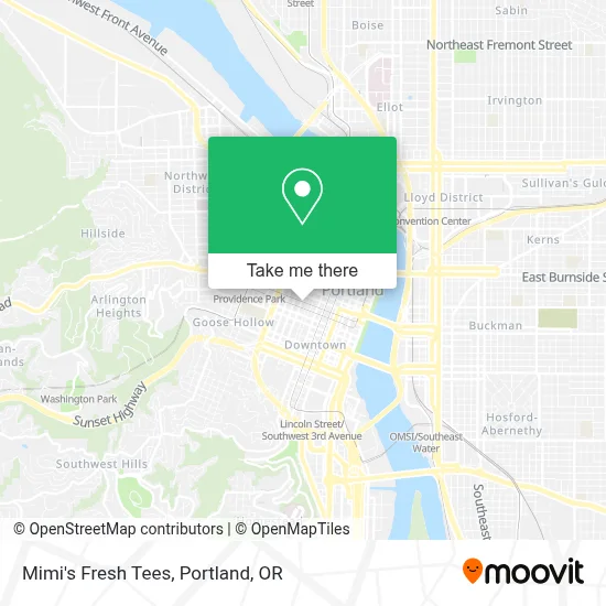Mimi's Fresh Tees map