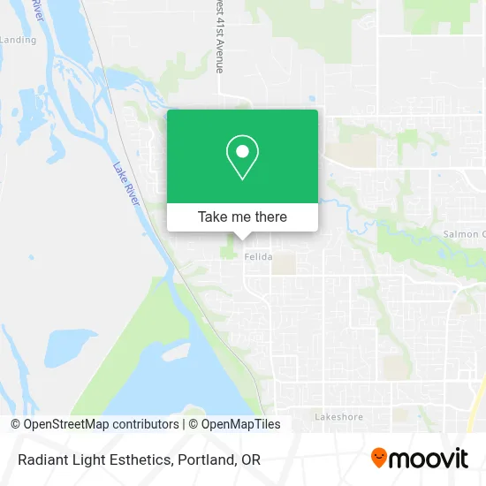 Radiant Light Esthetics map