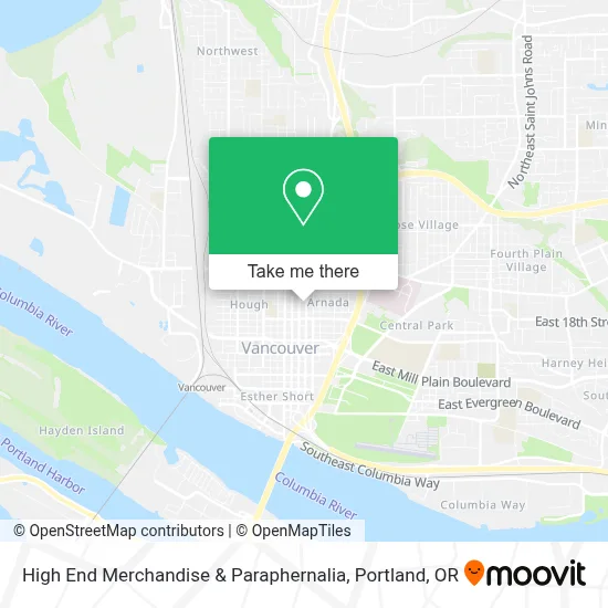 High End Merchandise & Paraphernalia map