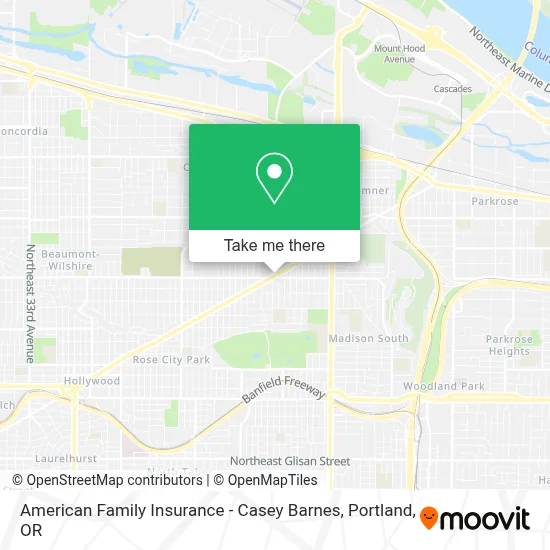 American Family Insurance - Casey Barnes map
