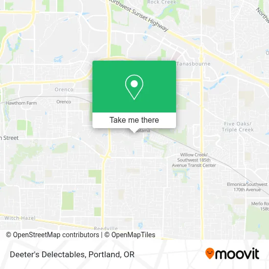 Deeter's Delectables map