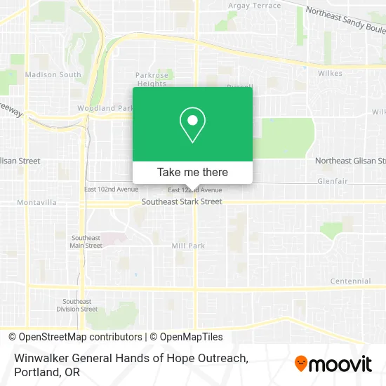 Winwalker General Hands of Hope Outreach map