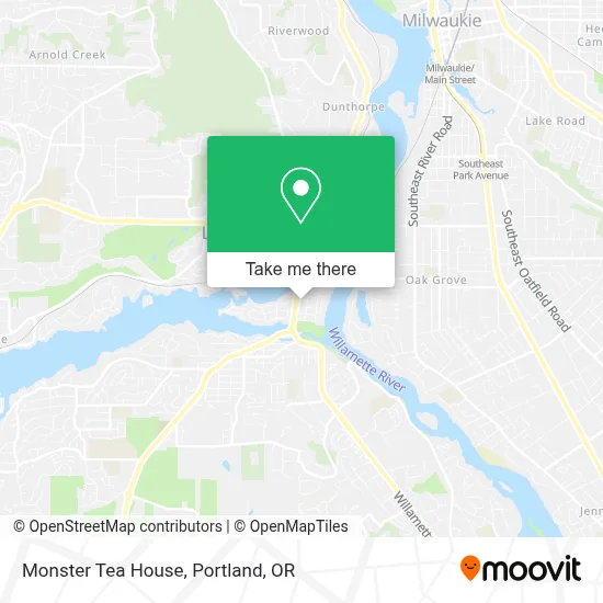 Monster Tea House map