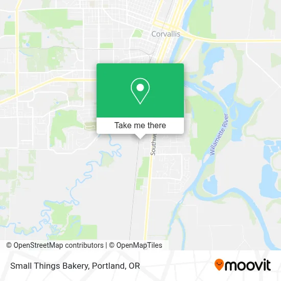 Small Things Bakery map
