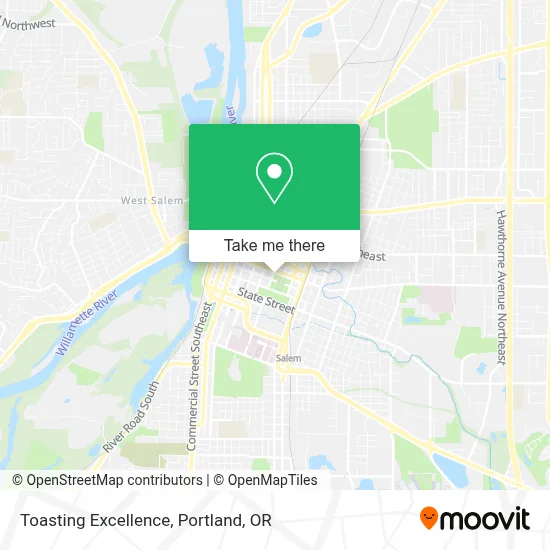 Toasting Excellence map