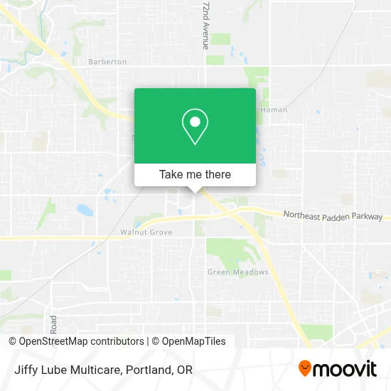 Jiffy Lube Multicare map