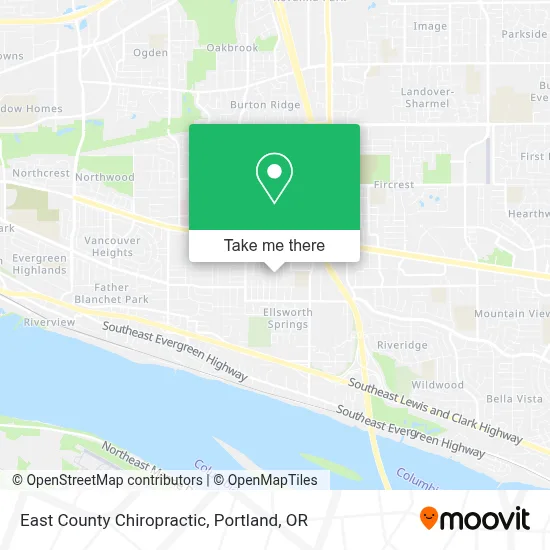 East County Chiropractic map