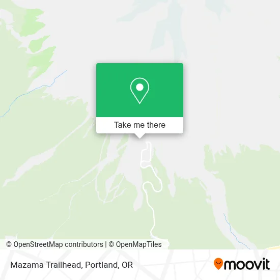 Mazama Trailhead map