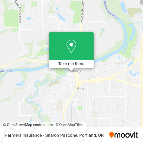 Farmers Insurance - Sharon Pascone map