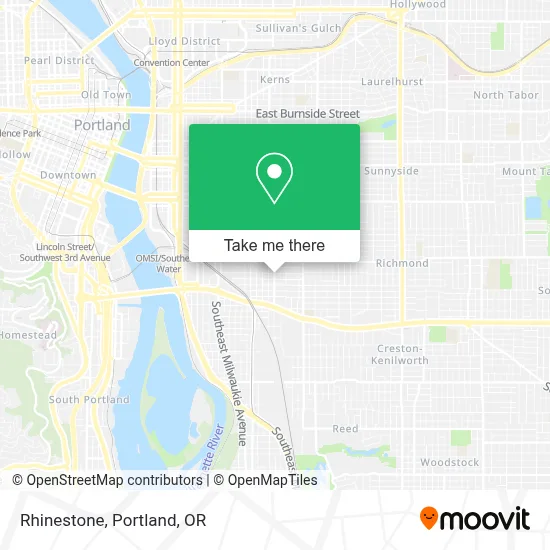 Rhinestone map