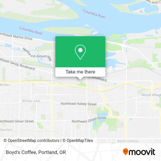Boyd's Coffee map