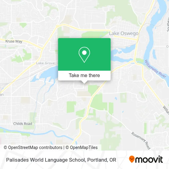 Palisades World Language School map