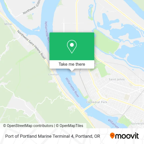 Port of Portland Marine Terminal 4 map