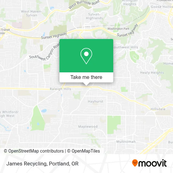 James Recycling map
