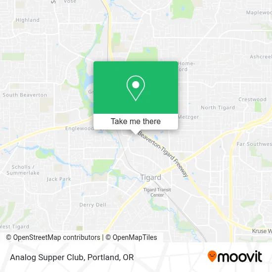 Analog Supper Club map