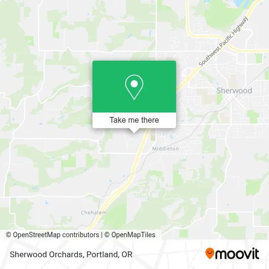 Sherwood Orchards map