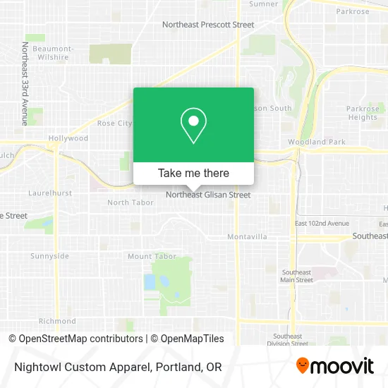 Nightowl Custom Apparel map