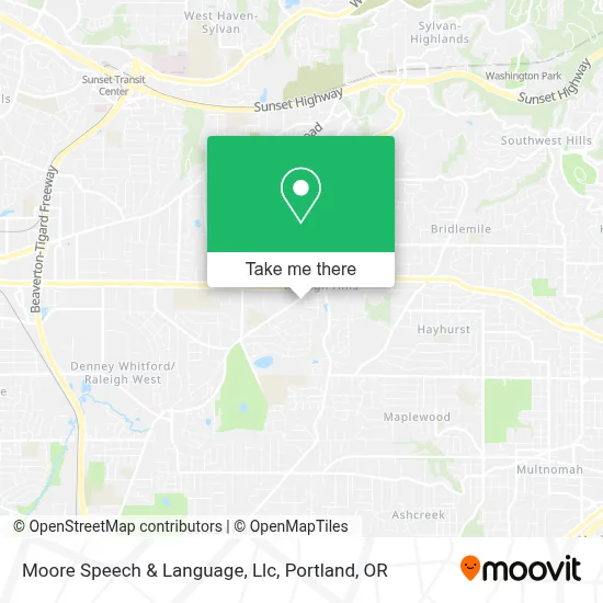 Moore Speech & Language, Llc map