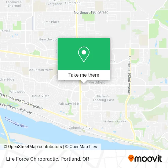 Life Force Chiropractic map
