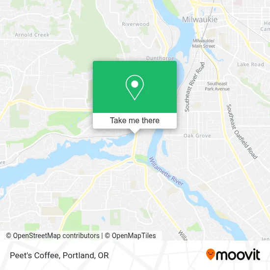 Peet's Coffee map