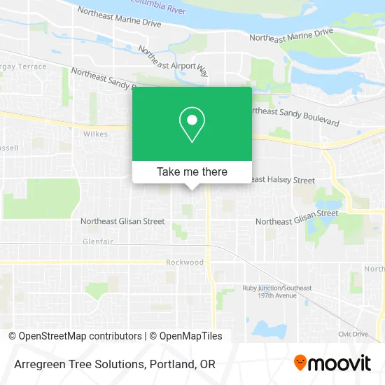 Arregreen Tree Solutions map