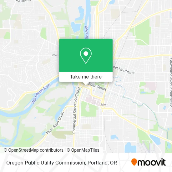 Oregon Public Utility Commission map