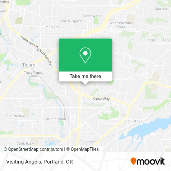 Visiting Angels map