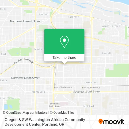 Oregon & SW Washington African Community Development Center map