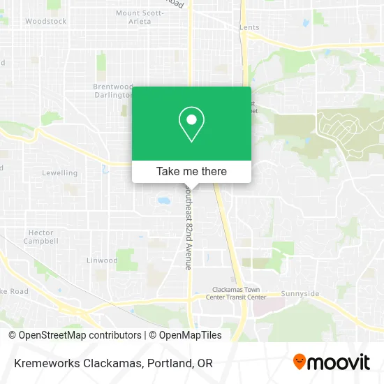 Kremeworks Clackamas map