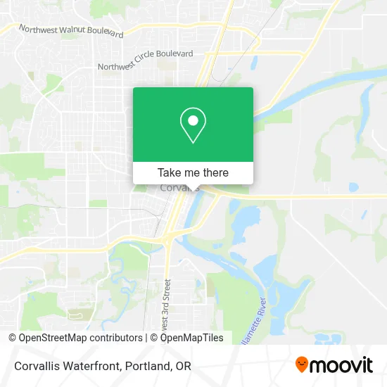 Corvallis Waterfront map
