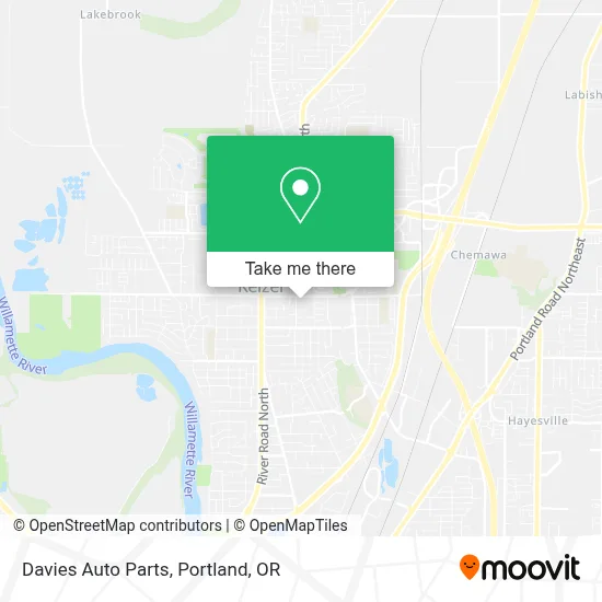 Davies Auto Parts map