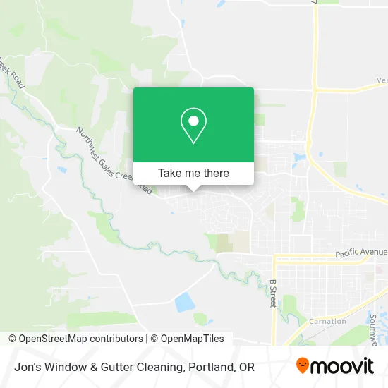 Jon's Window & Gutter Cleaning map