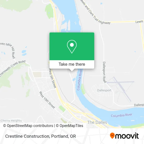 Crestline Construction map