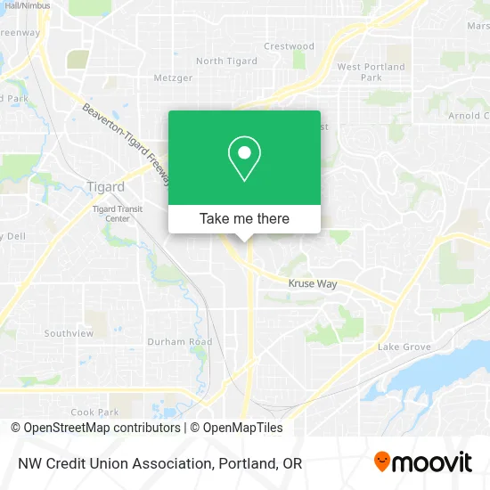 NW Credit Union Association map
