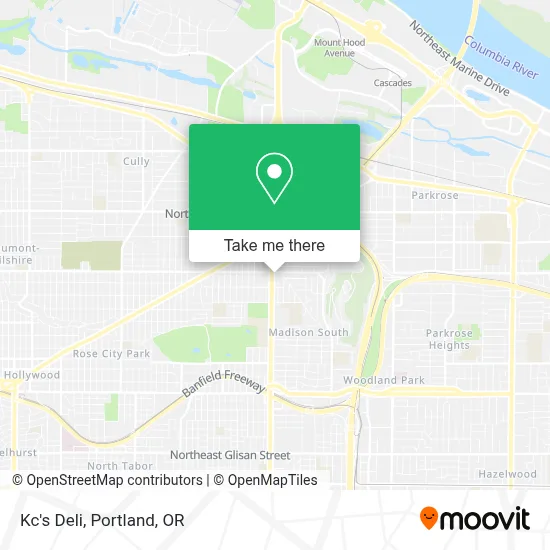 Kc's Deli map